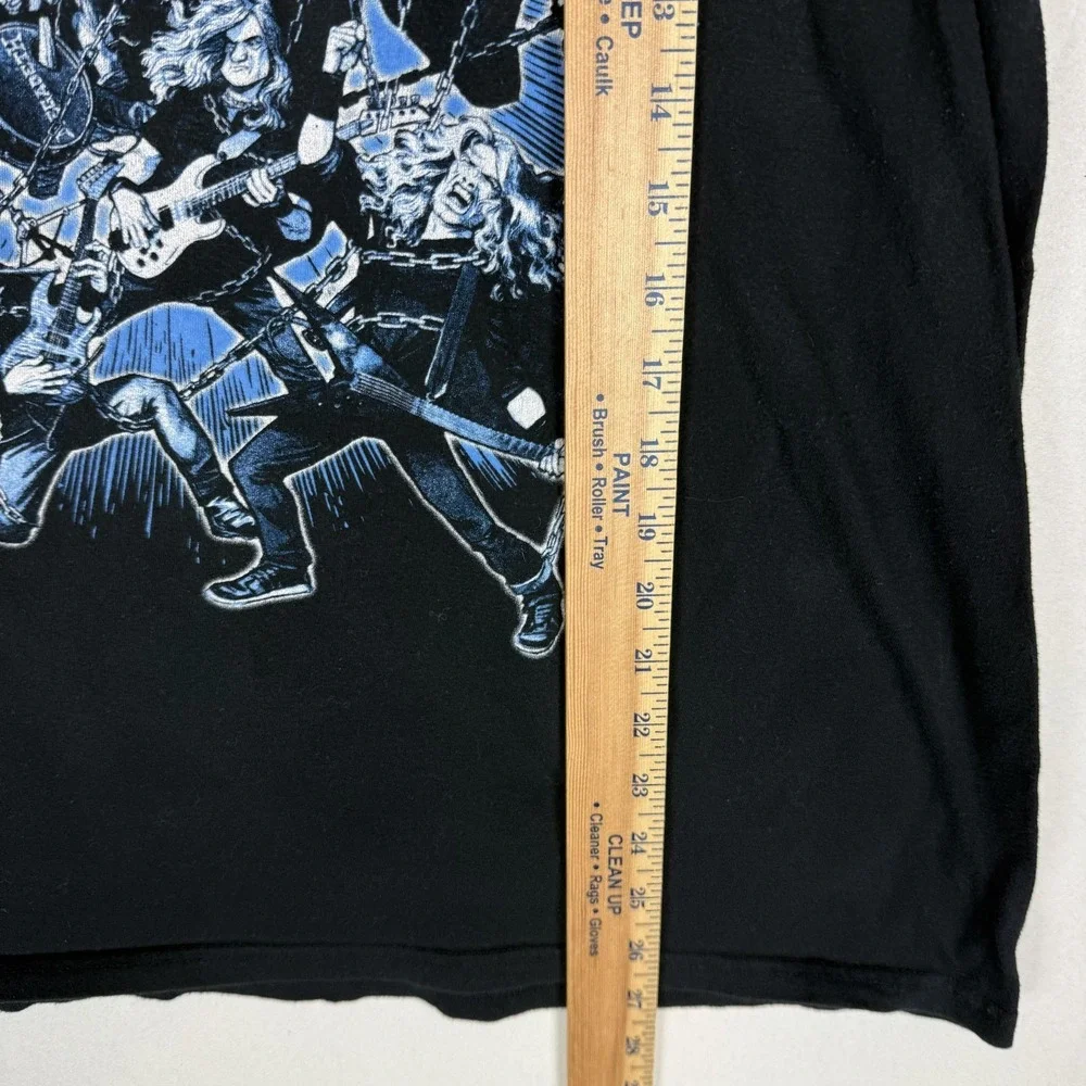 Megadeth Shirt Mens Large Black Dark Nights Death Metal DC Band Graphic Tee